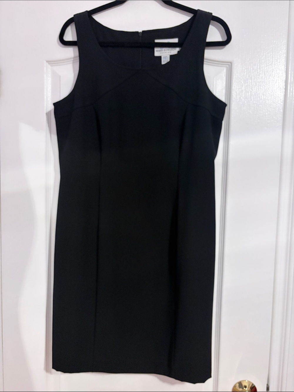 Marc Edwards Black Sleeveless Sheath Dress